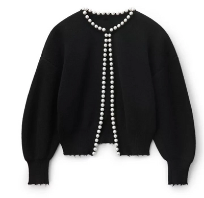 Kalina | Elegant Pearl-Embellished Cardigan for a Chic Look