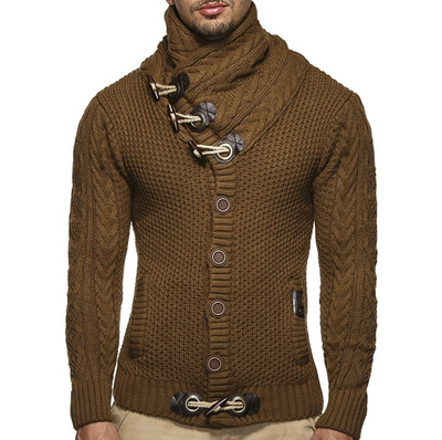 Turtleneck Men's Knitted Sweater | Stylish & Comfortable with Unique Design