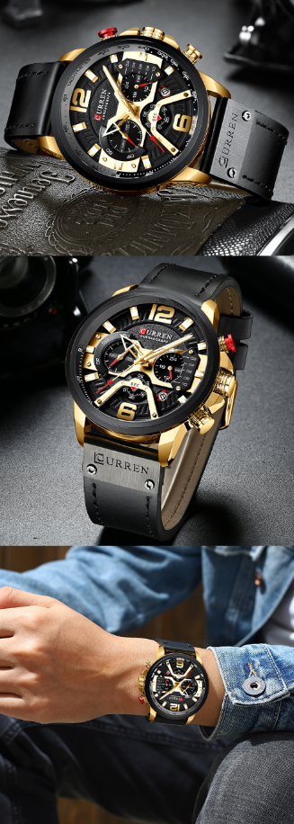 Curren Casual Watch | Stylish & Timeless Water Resistant Timepiece for Men