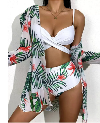 Babet 3-Piece Bikini Set | Stylish & Sexy Two-Piece with Matching Cover-Up