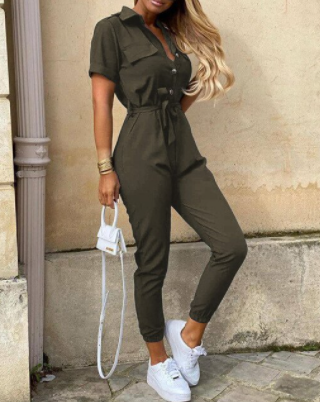 Button Down Jumpsuit for Women – Stylish & Comfortable All-in-One Outfit