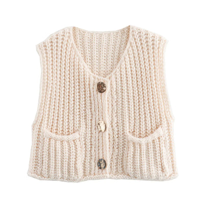 Bella | Stylish Knitted Vest for Women – Cozy & Trendy Layering Piece