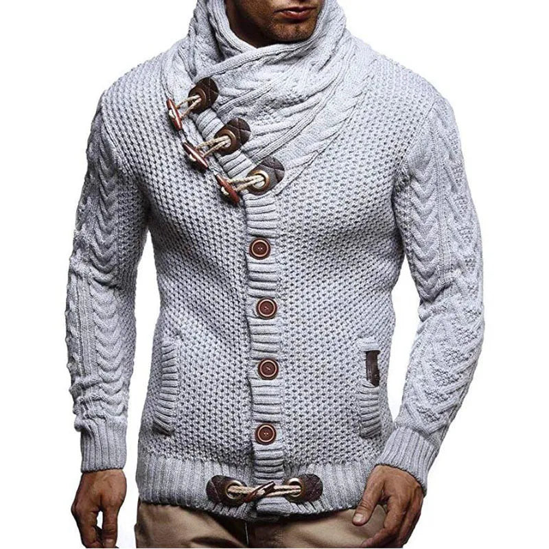 Turtleneck Men's Knitted Sweater | Stylish & Comfortable with Unique Design