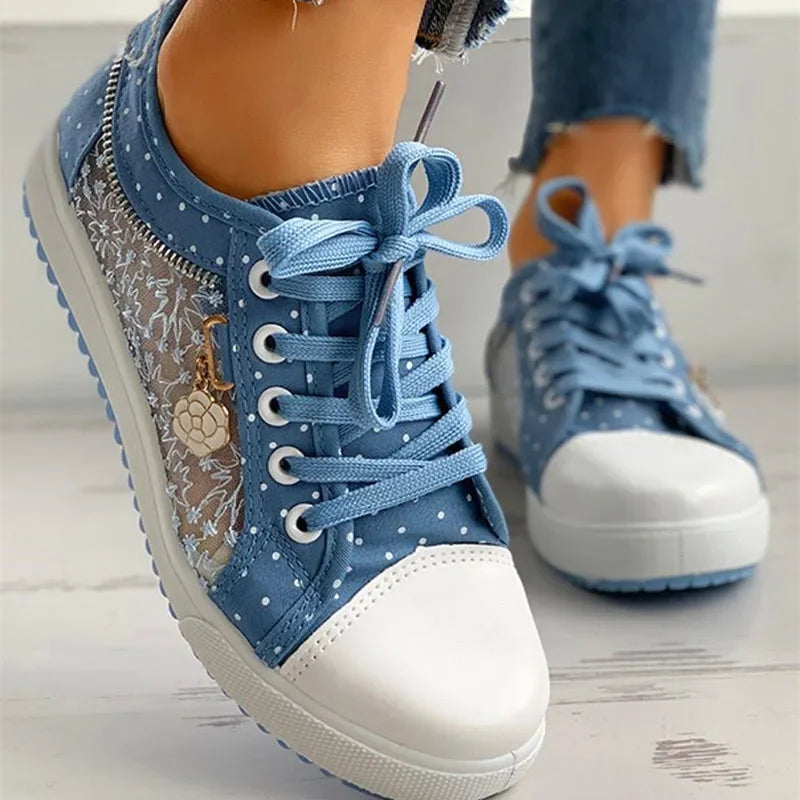 CasualCutout Sneaker™️ - Ademende canvas sneakers