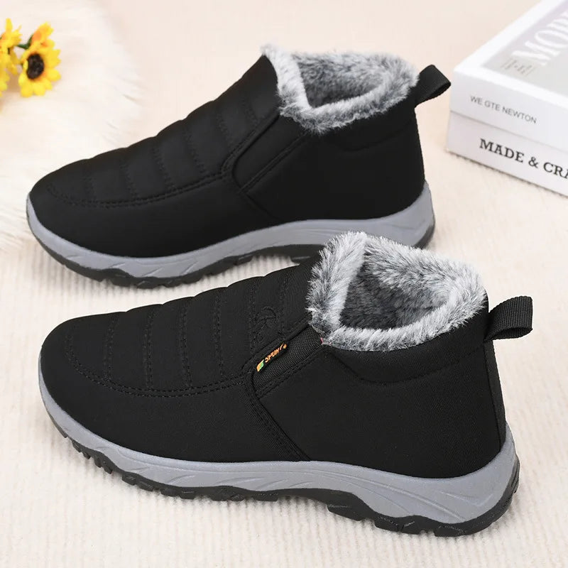 Women's Warm Waterproof Winter Boots - Lined Ankle Boots