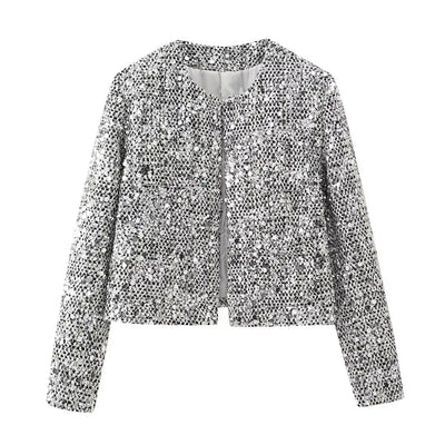 Georgia Glamorous Sequin Jacket – Sparkle with Style and Confidence