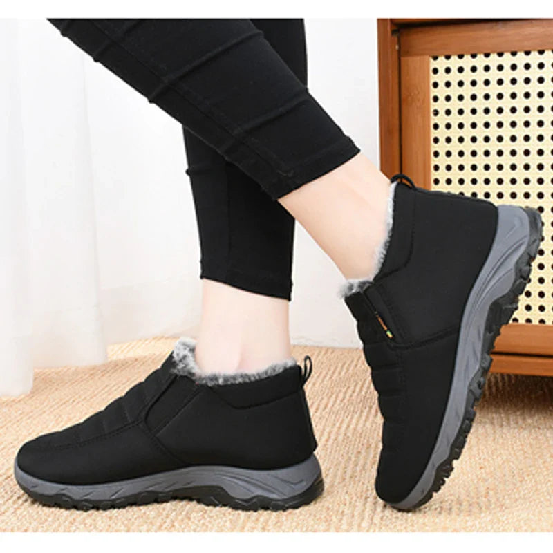 Women's Warm Waterproof Winter Boots - Lined Ankle Boots