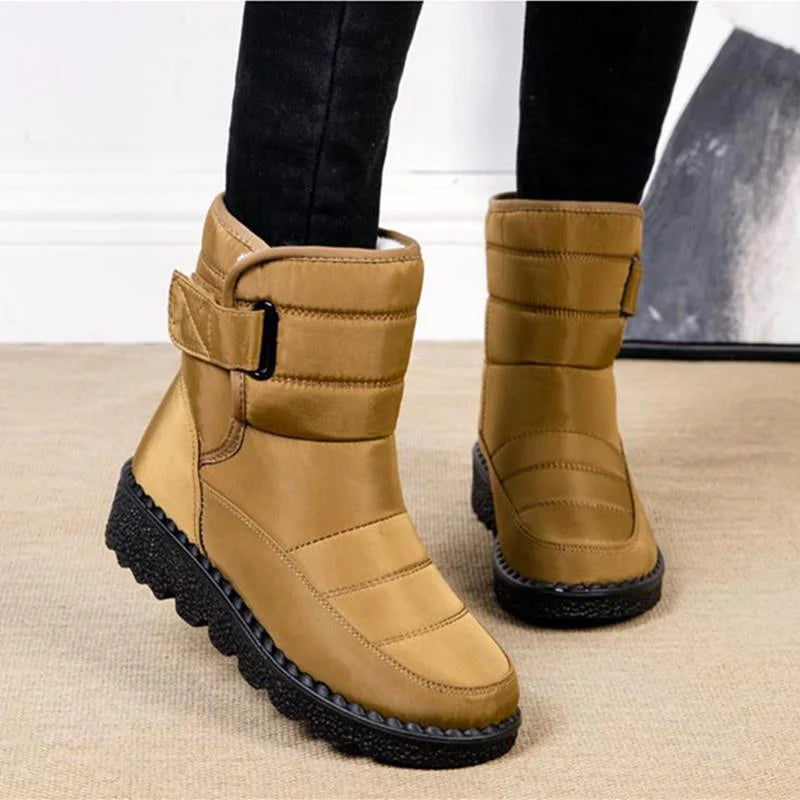 Women's Waterproof Winter Boots with Fur Lining and Anti-Slip Sole