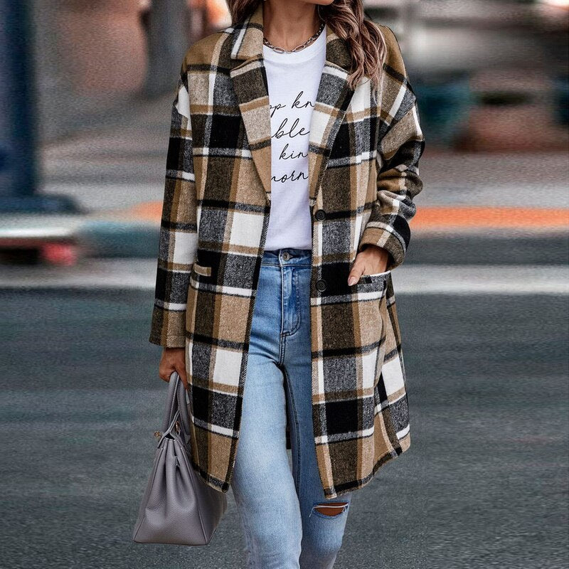 Bethany's Jacket™: Women's Plaid Coat