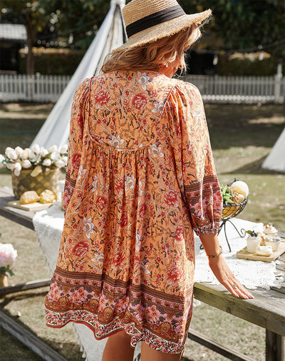 Loose Floral Dress - Bloom This Summer!