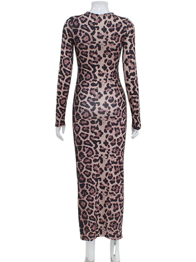 Leopard Bodycon Sheath Dress - Bold & Sleek Animal Print Fashion