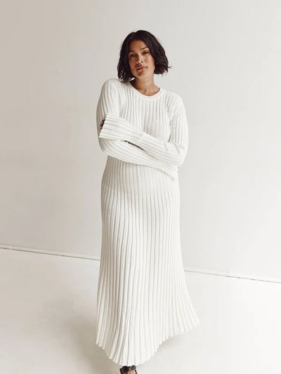 Lotus™ | Classic Long Knitted Dress for Women