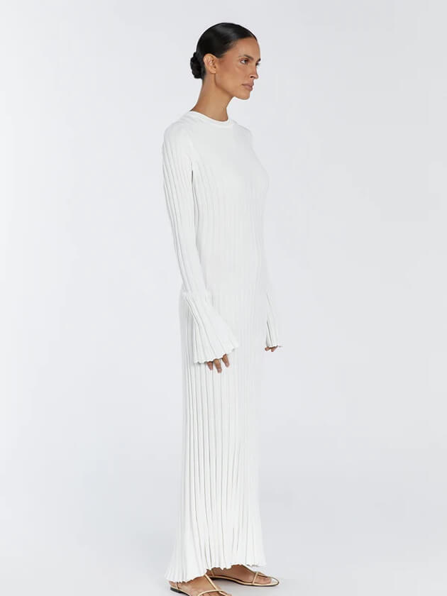 Lotus™ | Classic Long Knitted Dress for Women