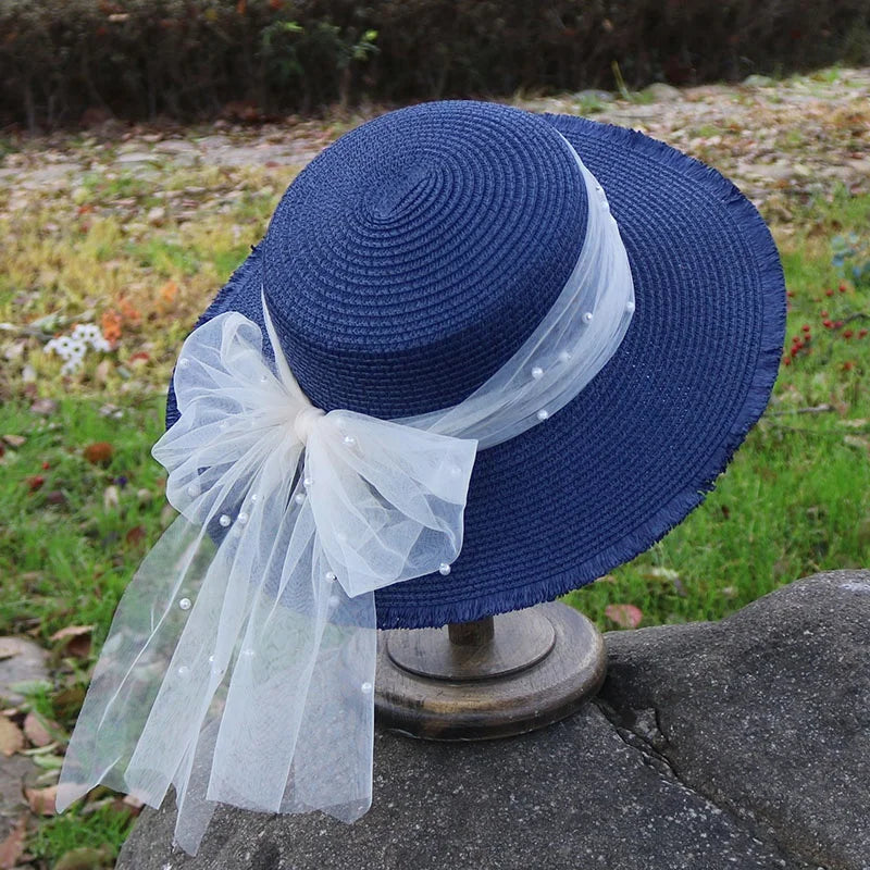 Vintage French Lace Straw Hat