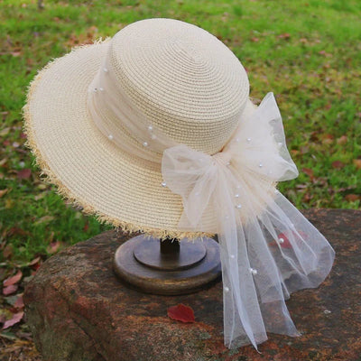 Vintage French Lace Straw Hat