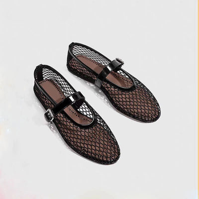 Mesh Elegance Flats - Breathable and Comfy!