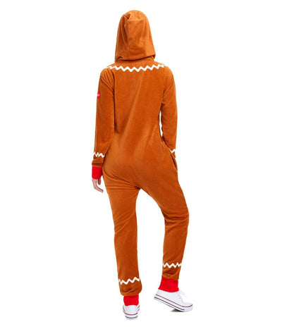 Women's Gingerbread Man Christmas Onesie