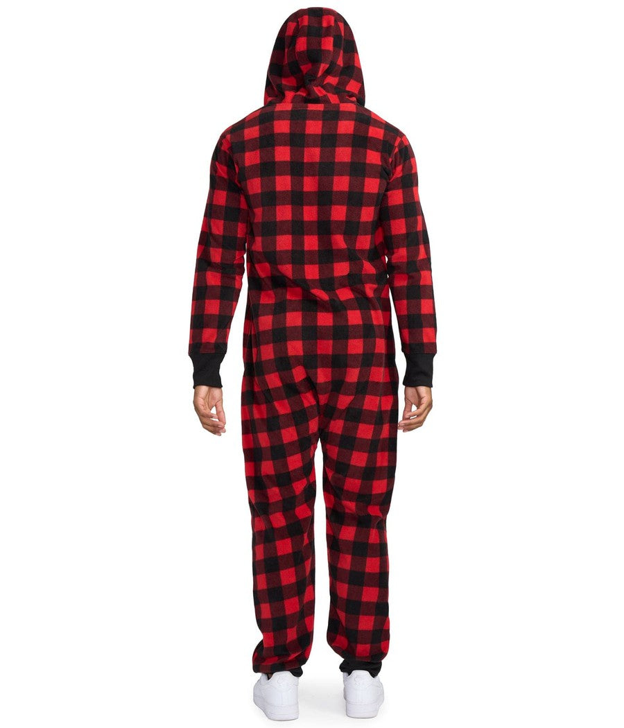 Men's Buffalo Plaid Christmas Onesie