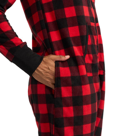 Men's Buffalo Plaid Christmas Onesie