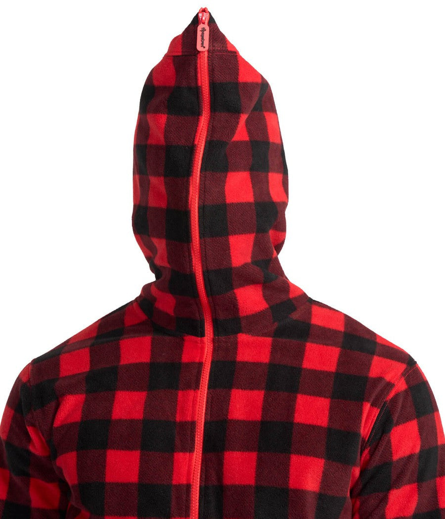 Men's Buffalo Plaid Christmas Onesie