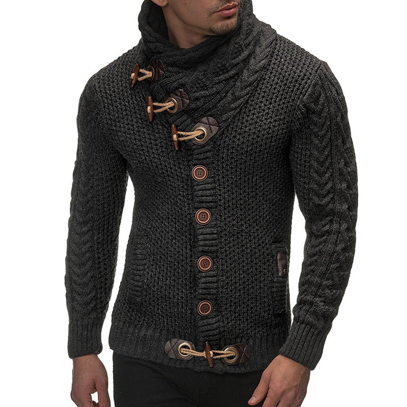 Turtleneck Men's Knitted Sweater | Stylish & Comfortable with Unique Design