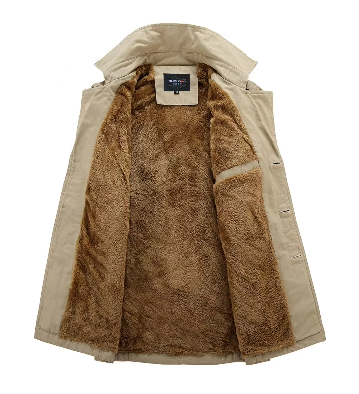 Michiel Winter Trench Coat | Stylish & Warm Winter Coat with Plush Lining