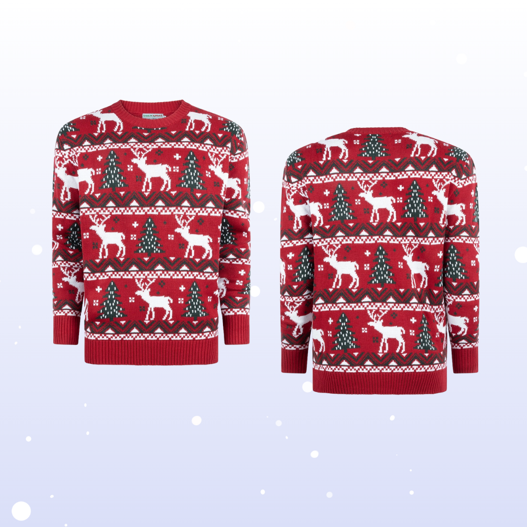 Cozy Red Christmas Sweater | Perfect for Men & Women