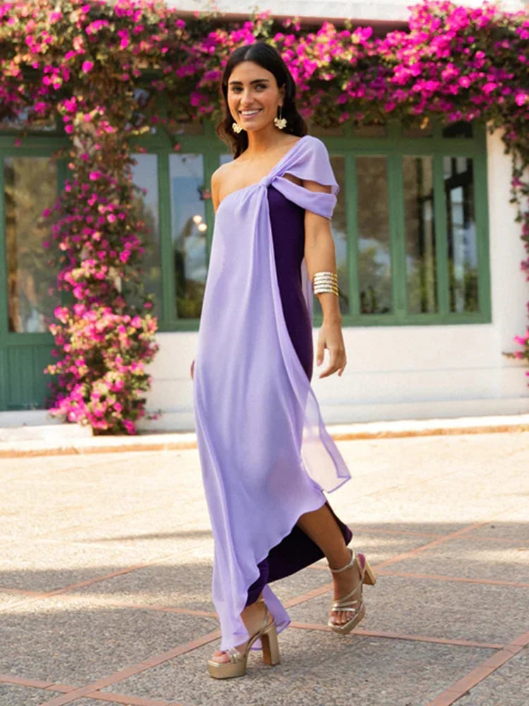 Chic Purple Women Dress