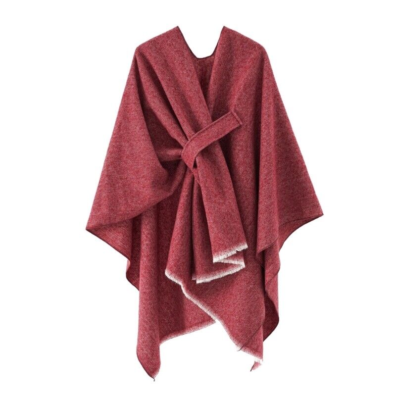 Mia Cashmere Poncho | Retro & Stylish Shawl Cloak for Women