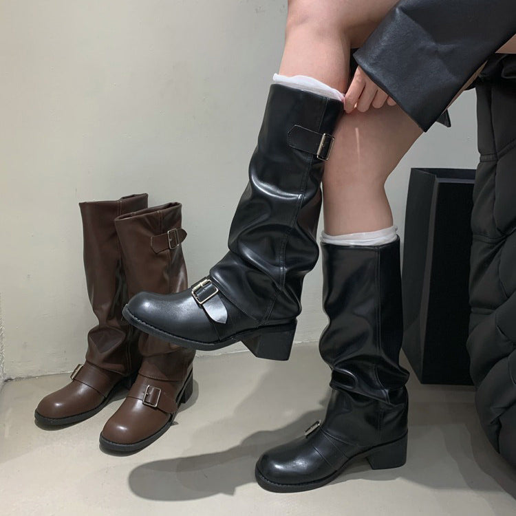 No Apologies Wide Calf Tube Boots – Stylish Comfort for All-Day Wear