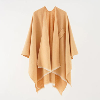 Mia Cashmere Poncho | Retro & Stylish Shawl Cloak for Women