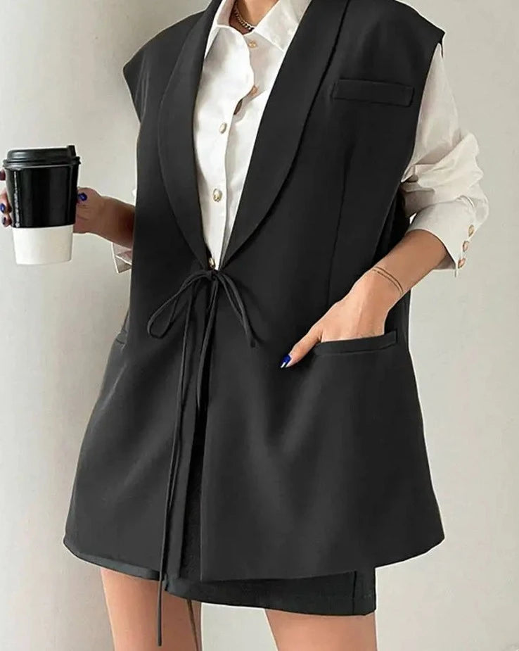 Chic Trendy Women Blazer Vest