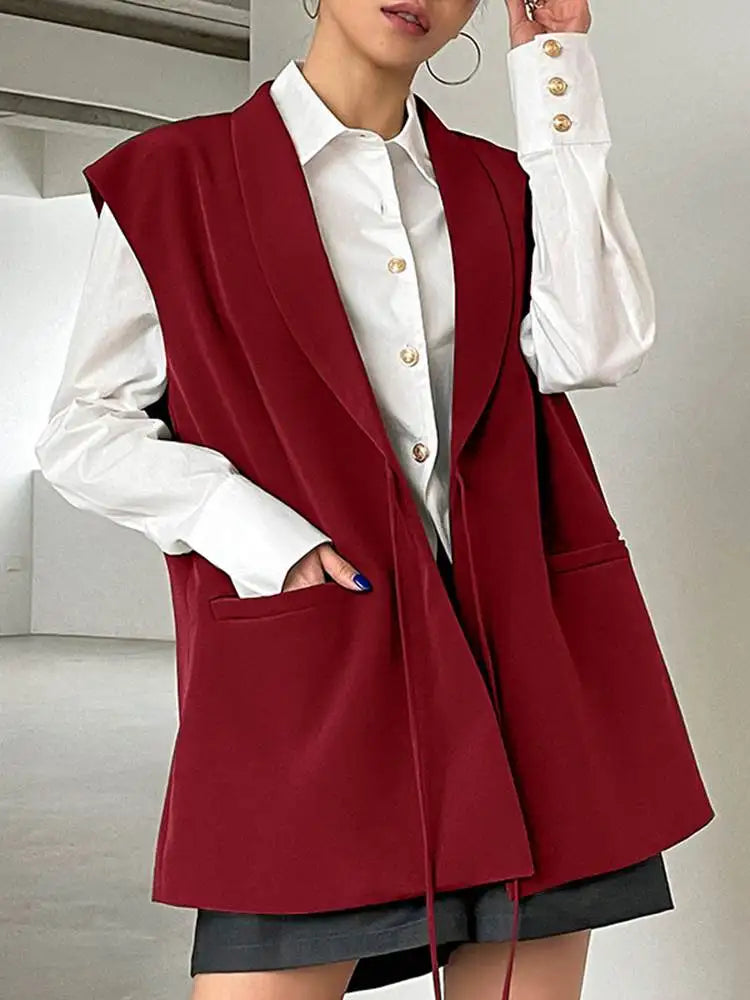 Chic Trendy Women Blazer Vest