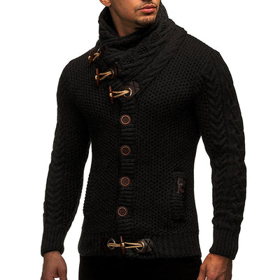 Turtleneck Men's Knitted Sweater | Stylish & Comfortable with Unique Design