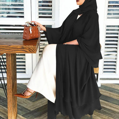 Open Amina Abaya with Hijab | A Beautiful & Airy Abaya for Women