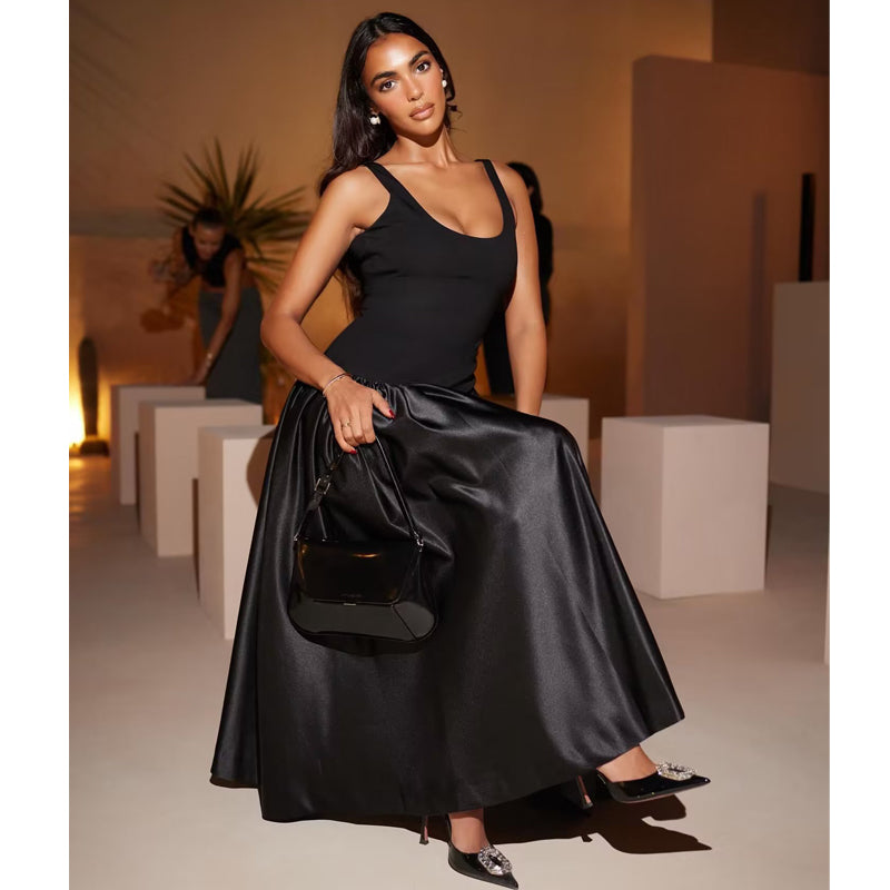 Huda Elegant Midi Dress - The perfect blend of elegance and comfort!