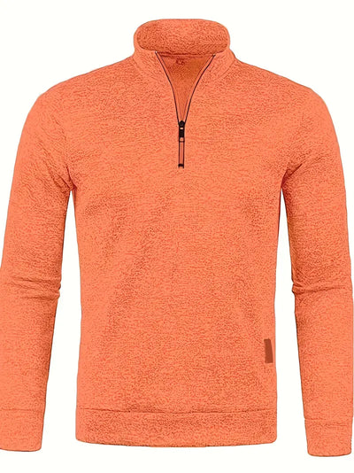 Darius Quarter-Zip Sweater – Comfortable and Versatile Long Sleeve Pullover