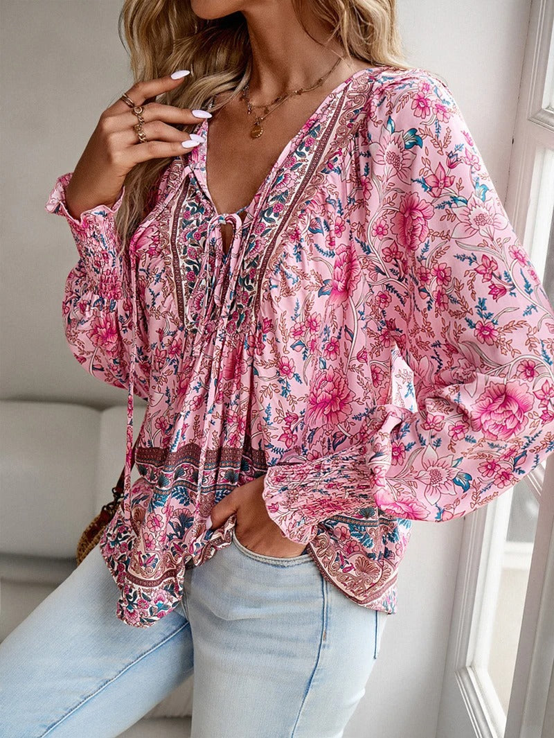 Arya Floral Elegance Blouse - Elevate Your Wardrobe!