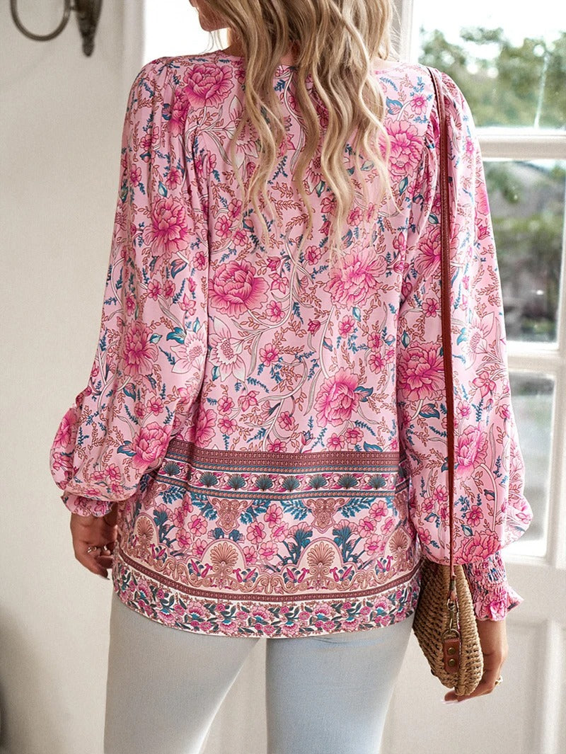 Arya Floral Elegance Blouse - Elevate Your Wardrobe!