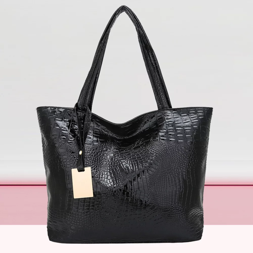 Isabella Shoulder Bag | Spacious & Stylish with Crocodile Skin Texture