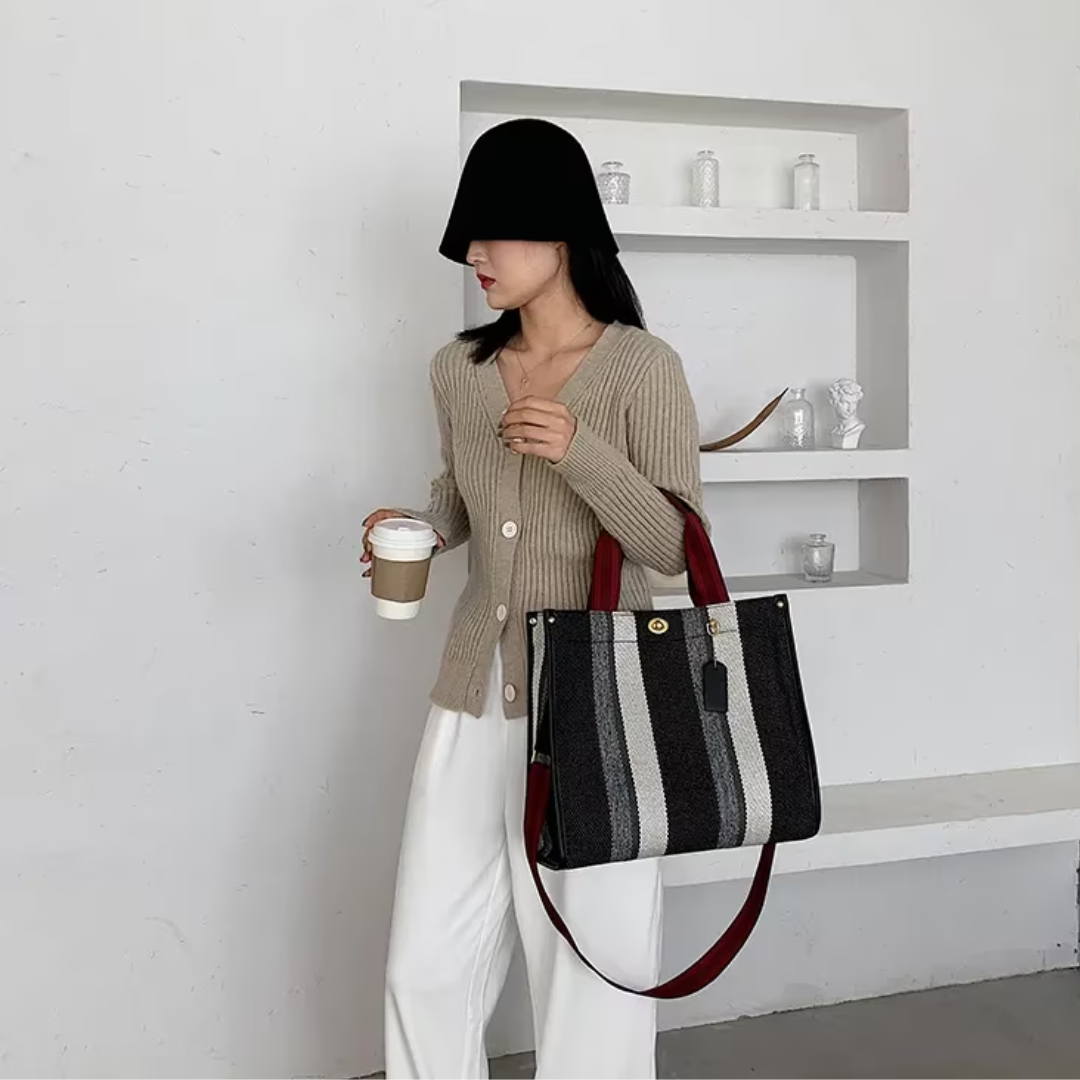 Rachelle Canvas Tote  Bag | Versatile & Trendy for Everyday Use