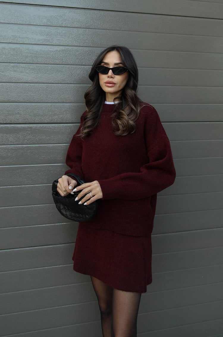 Violet™ Knit Set | Cozy Sweater & Skirt Combo for Effortless Style