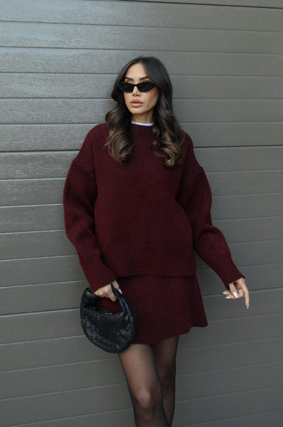 Violet™ Knit Set | Cozy Sweater & Skirt Combo for Effortless Style