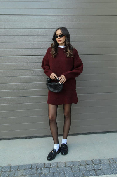 Violet™ Knit Set | Cozy Sweater & Skirt Combo for Effortless Style