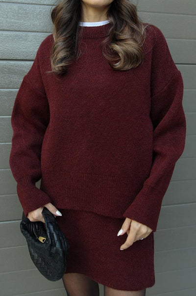 Violet™ Knit Set | Cozy Sweater & Skirt Combo for Effortless Style