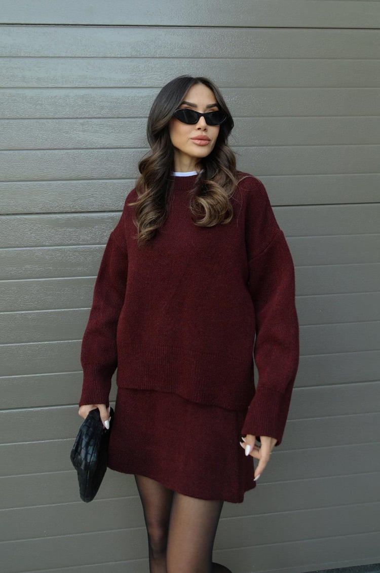 Violet™ Knit Set | Cozy Sweater & Skirt Combo for Effortless Style