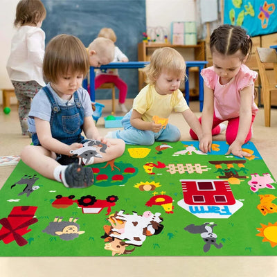 FeltPatch™ | Imaginative Learning with Animals & Nature – Felt Play Board for Kids