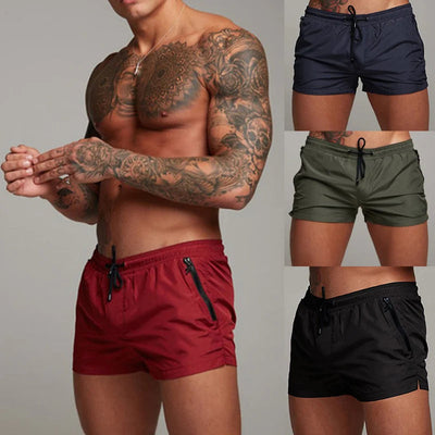 Boris Quick-Dry Swim Trunks | Stylish Drawstring Swim Shorts with Zipper Pockets