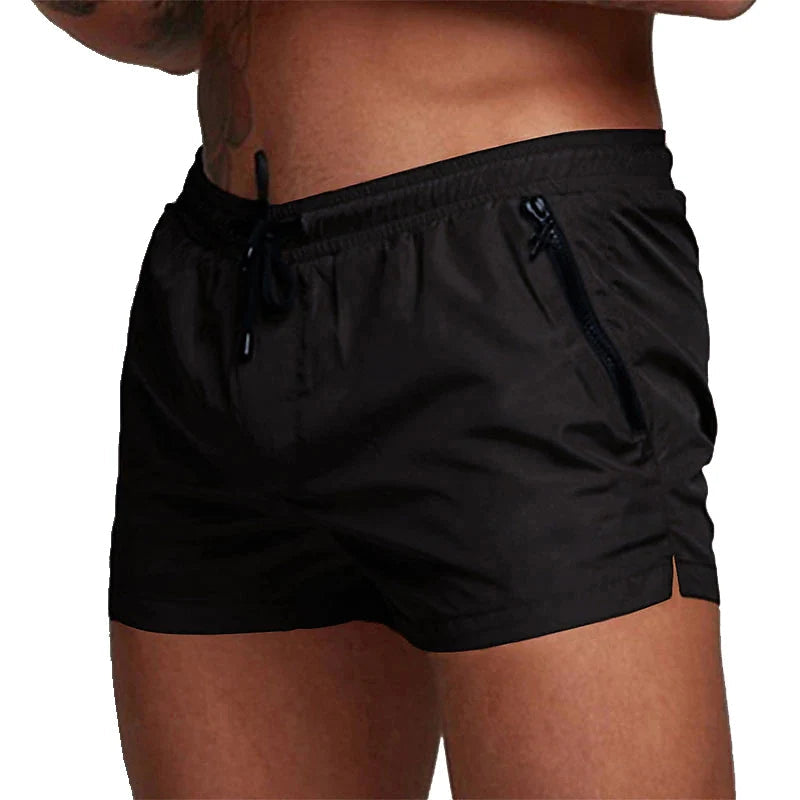 Boris Quick-Dry Swim Trunks | Stylish Drawstring Swim Shorts with Zipper Pockets