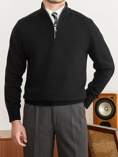 Carmelo Quarter-Zip Pullover – Comfortable Fit for Casual & Semi-Formal Wear